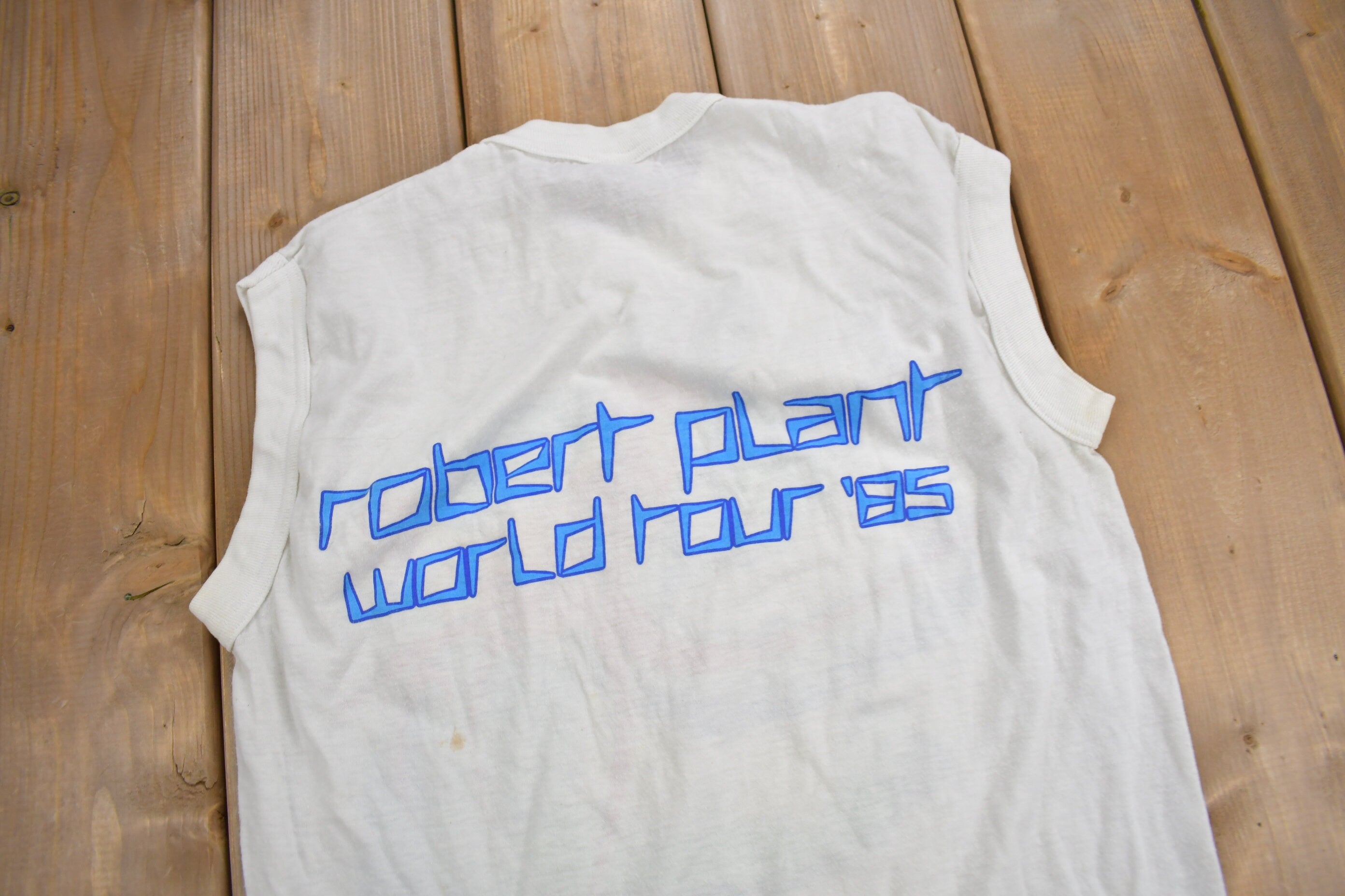 Vintage 1985 Robert Plant The Principle Of Moments Tour T-shirt