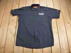 Vintage 1990s Yamaha Kawasaki Black Hills Power Sports Button Up Shirt