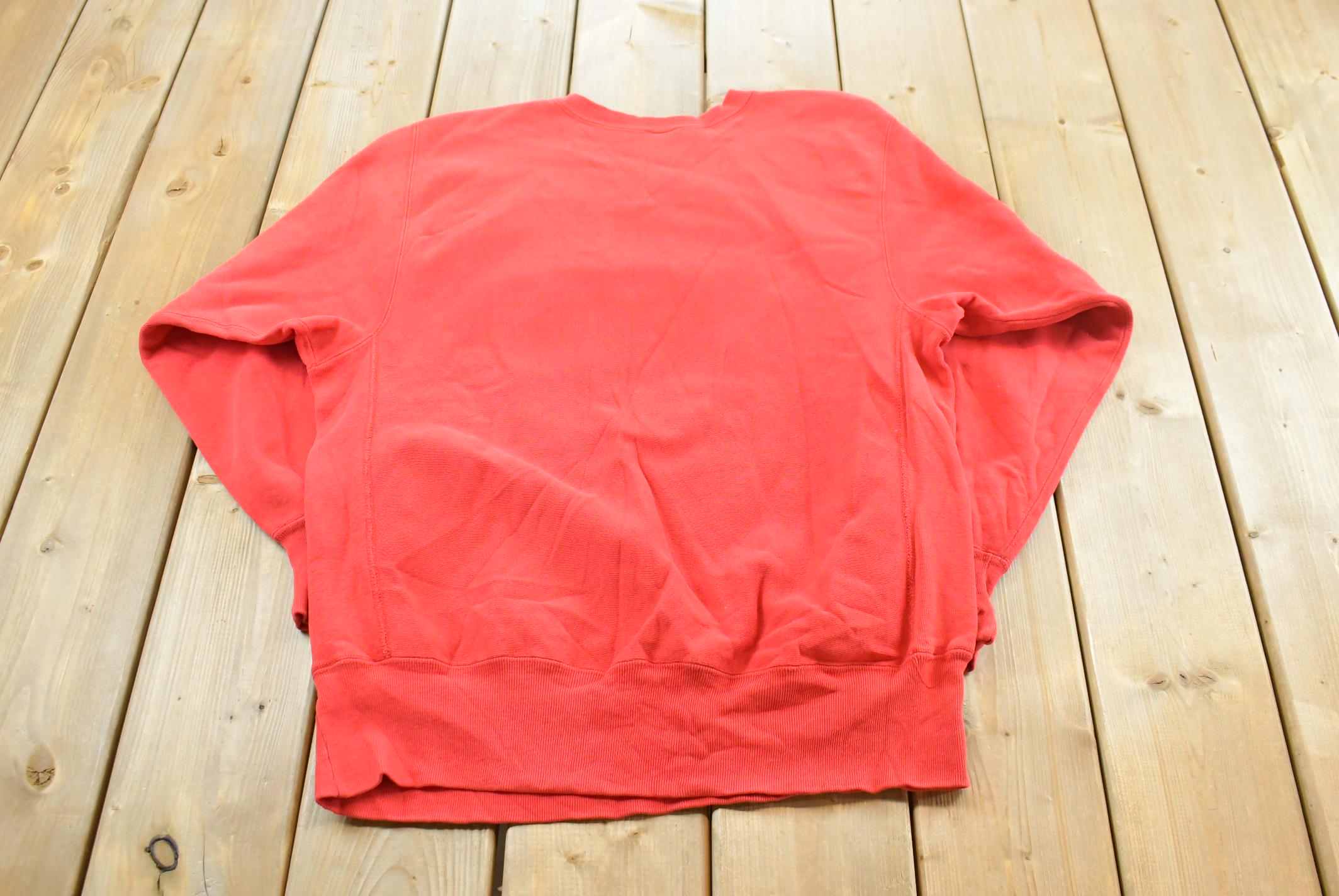 Vintage 1990s Boston University Collegiate Champion Reverse Weave Crewneck Sweatshirt Mens L /