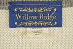 Vintage 1990s Willow Ridge Blank Knitted Cardigan Sweater