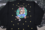 Vintage 1990s Christmas Sweater , 90s Holiday Crewneck , Winter Wear , Festive Graphic , Embroidered Print , Hugs And Kisses