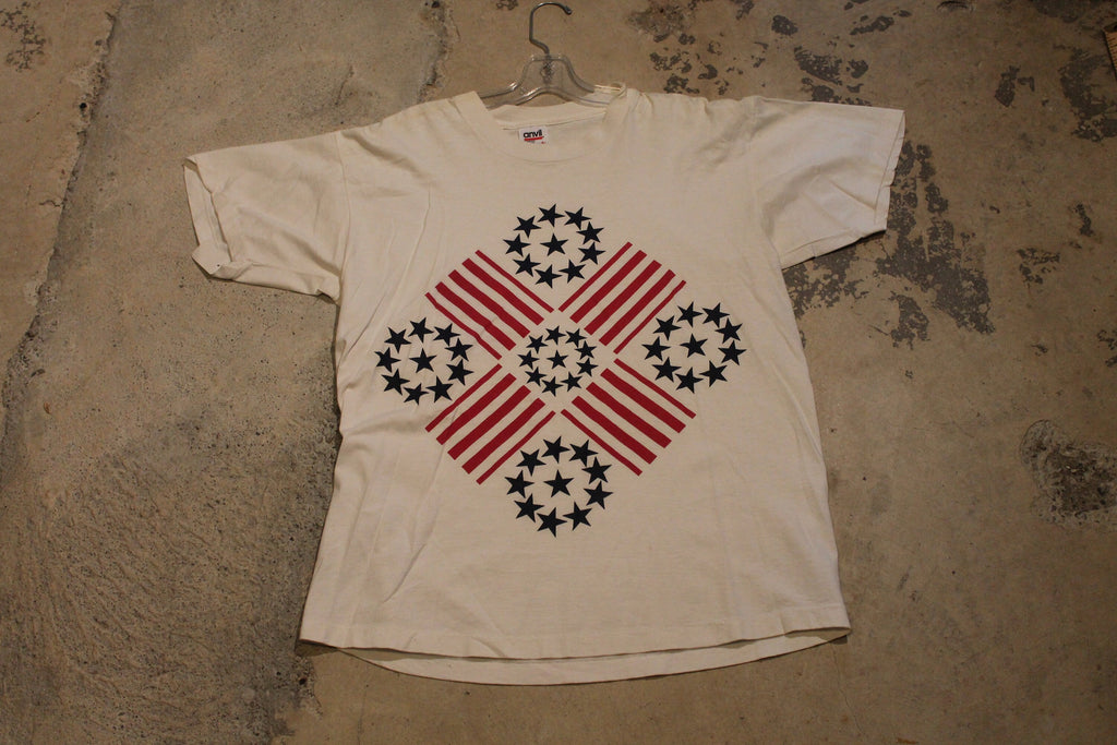 Vintage 1990s Stars And Stripes Graphic T Shirt