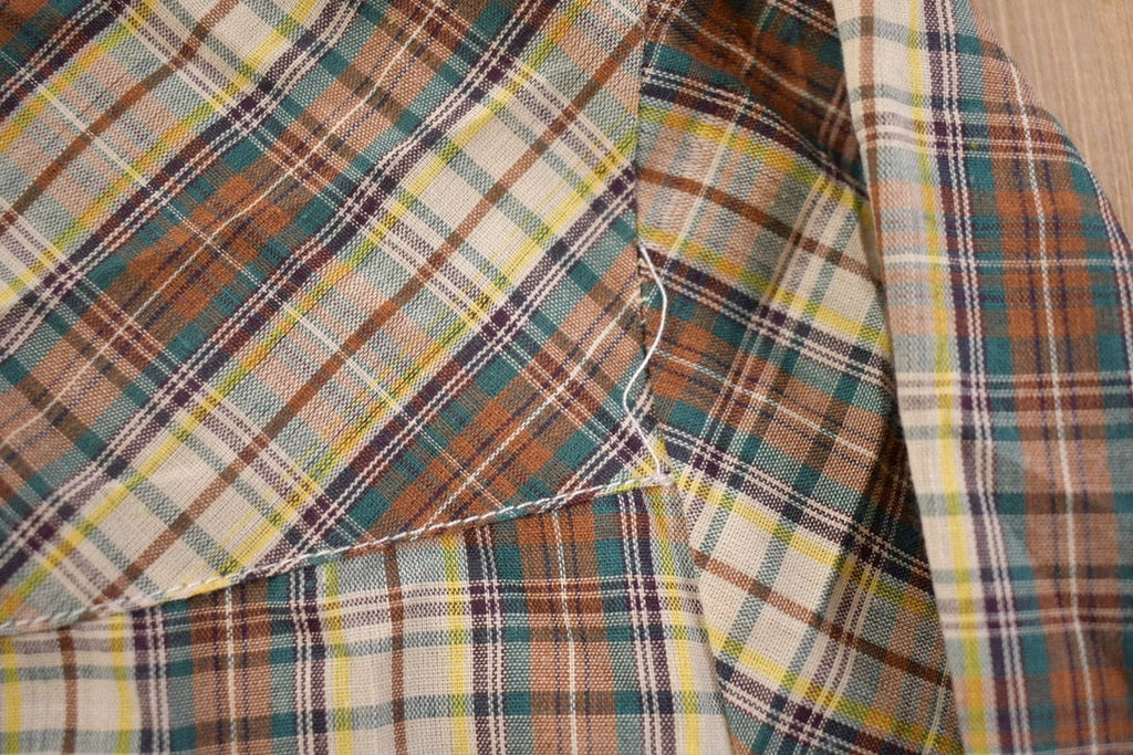 Vintage 1990s Country Shirt Works Plaid Button Up Western Shirt