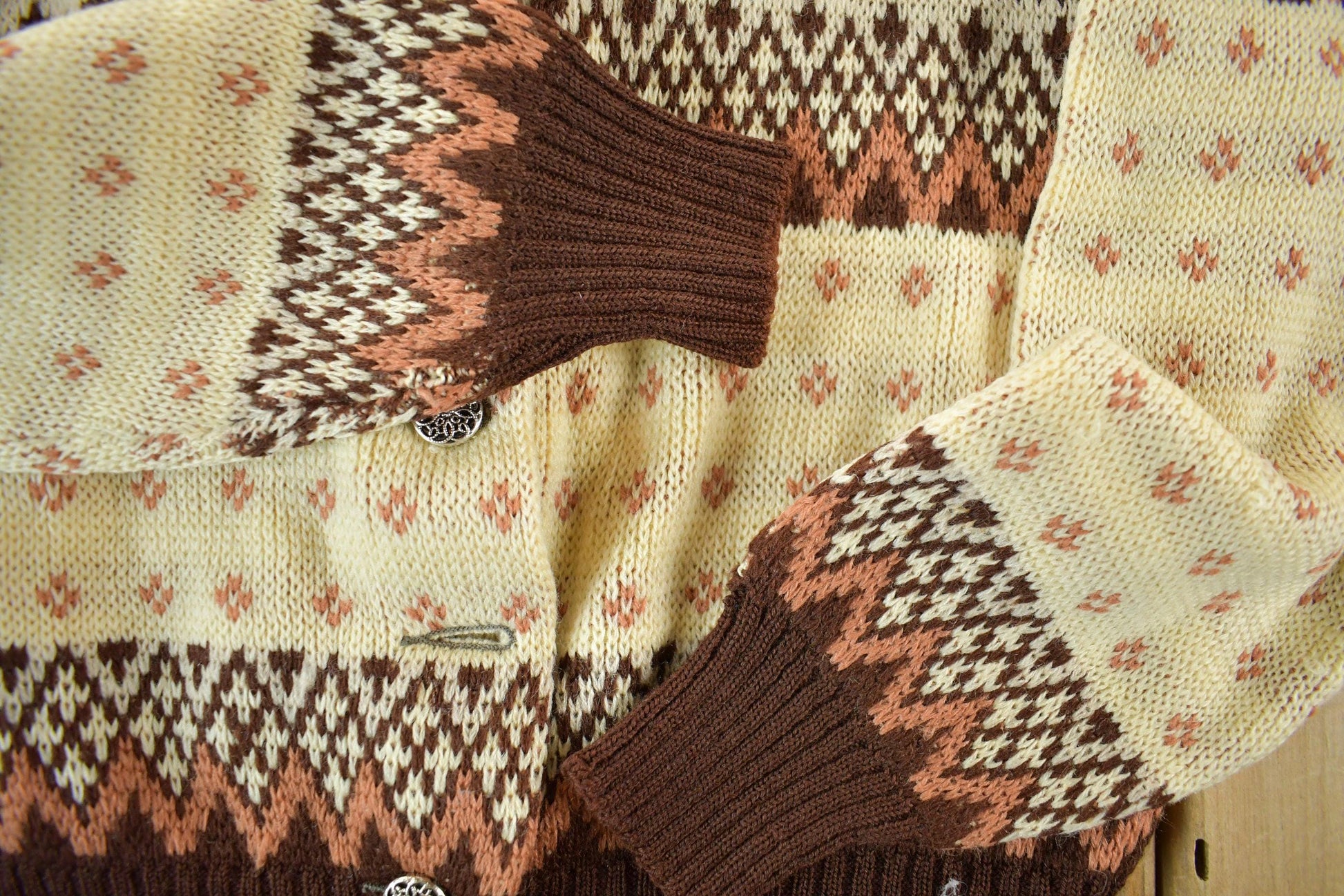 Vintage 1950s 1960s Jersild Wool Knit Cardigan Sweater