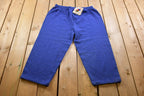 Vintage 1990s Blank Blue Fruit Of The Loom Sweat Pants Size XL