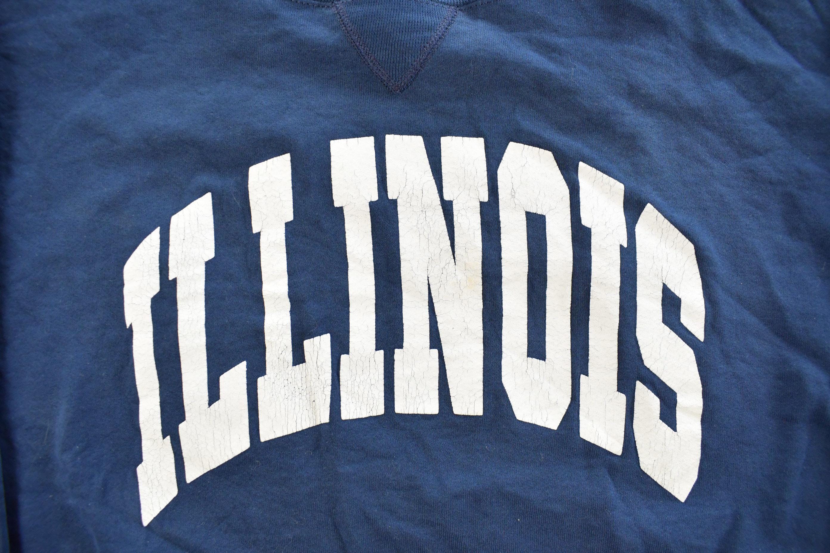 Vintage 1990s University of Illinois Collegiate Crewneck Sweatshirt Men's 2XL