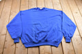 Vintage 1990s Jerzees Blank Blue Crewneck Sweatshirt