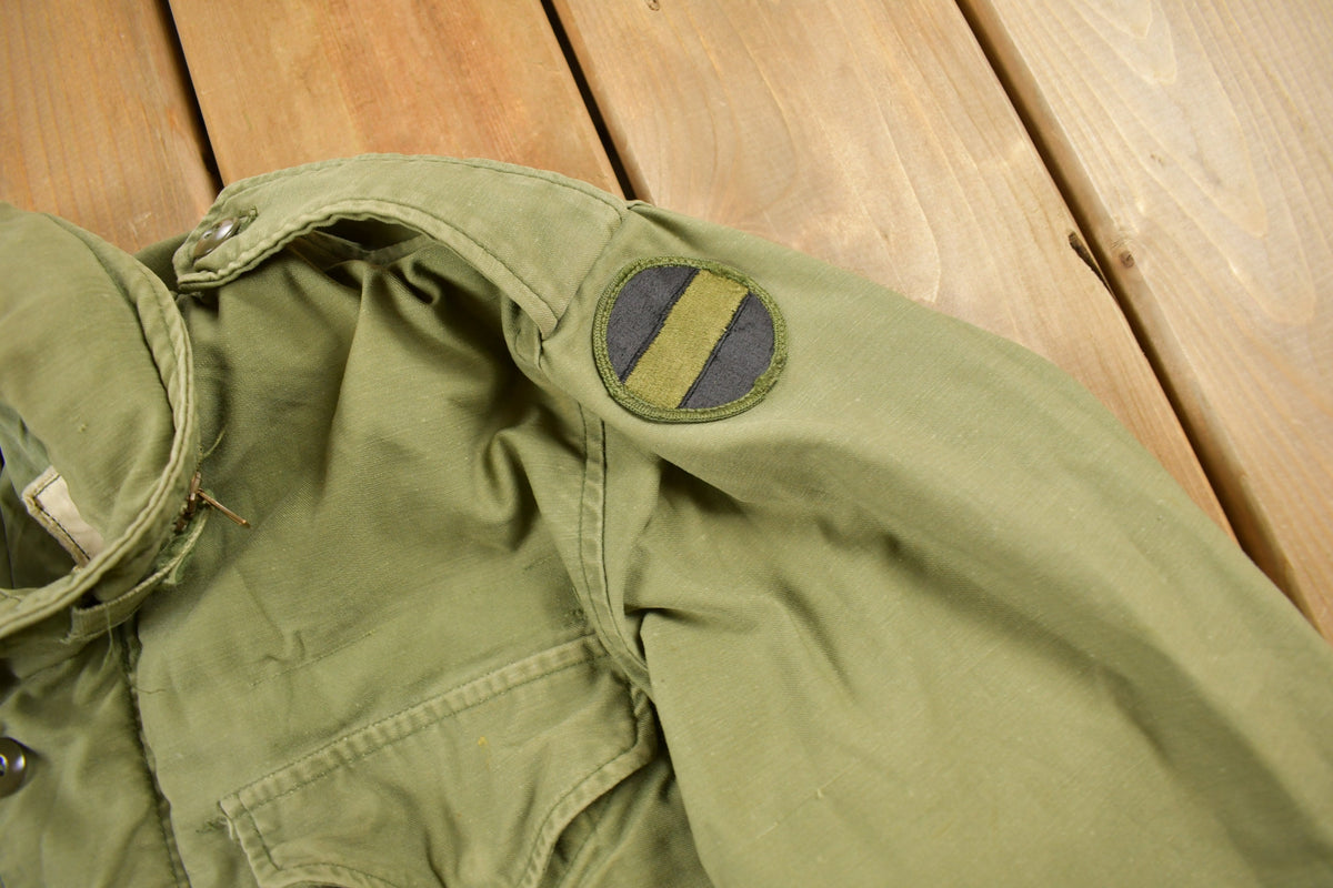 Vintage 1980s Army Military Field Jacket