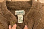 Vintage 1990s L.L. Bean Wool Knit Henley Sweater Women's S / 90s Knitted Sweatshirt / Outdoors