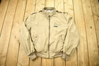 Vintage 1990s Members Only Tan Windbreaker Jacket