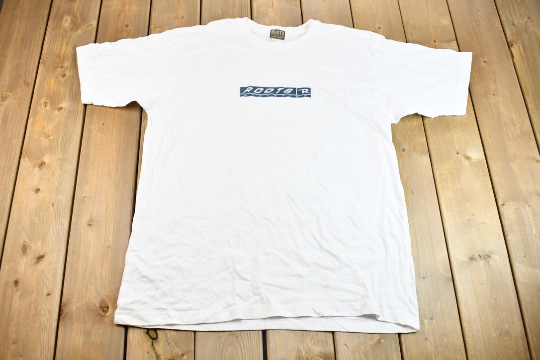 Vintage 1990s Deadstock Roots Athletics Graphic Logo T-Shirt