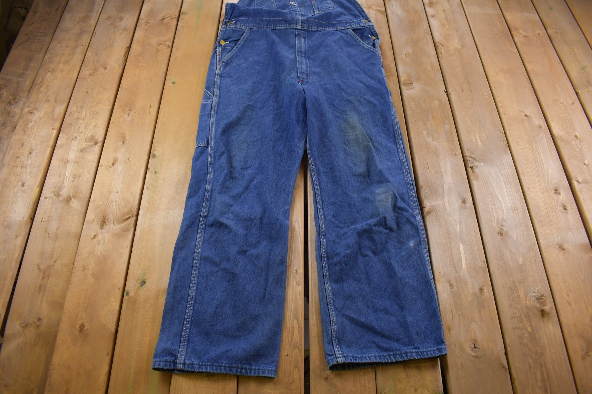 Vintage 1990s Dickies Denim Jean Overalls Size 40 x 30 / Vintage Overalls / Streetwear / Vintage Workwear