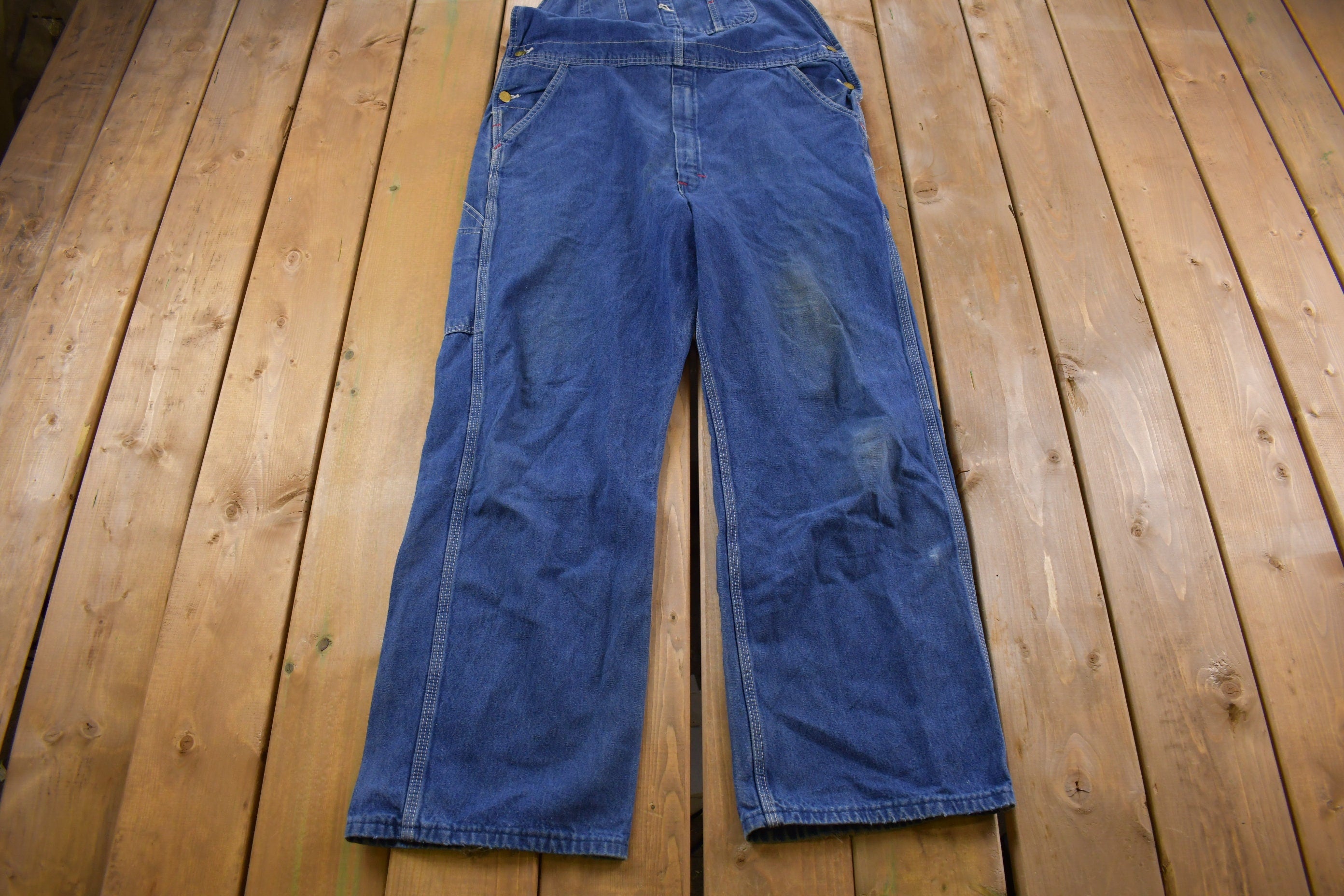 Vintage 1990s Dickies Denim Jean Overalls Size 40 x 30