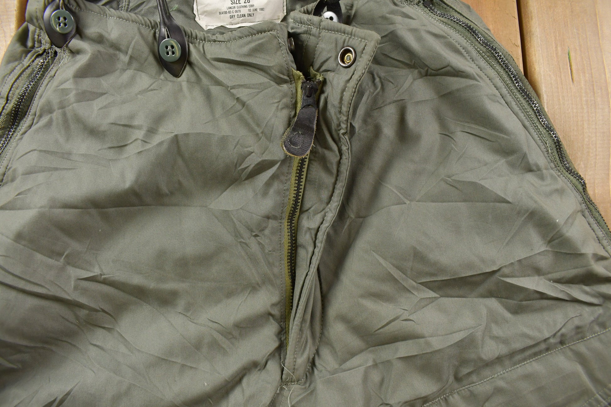 Vintage 1982 F Type F-18 Extreme Cold Weather Military Pants Size 28