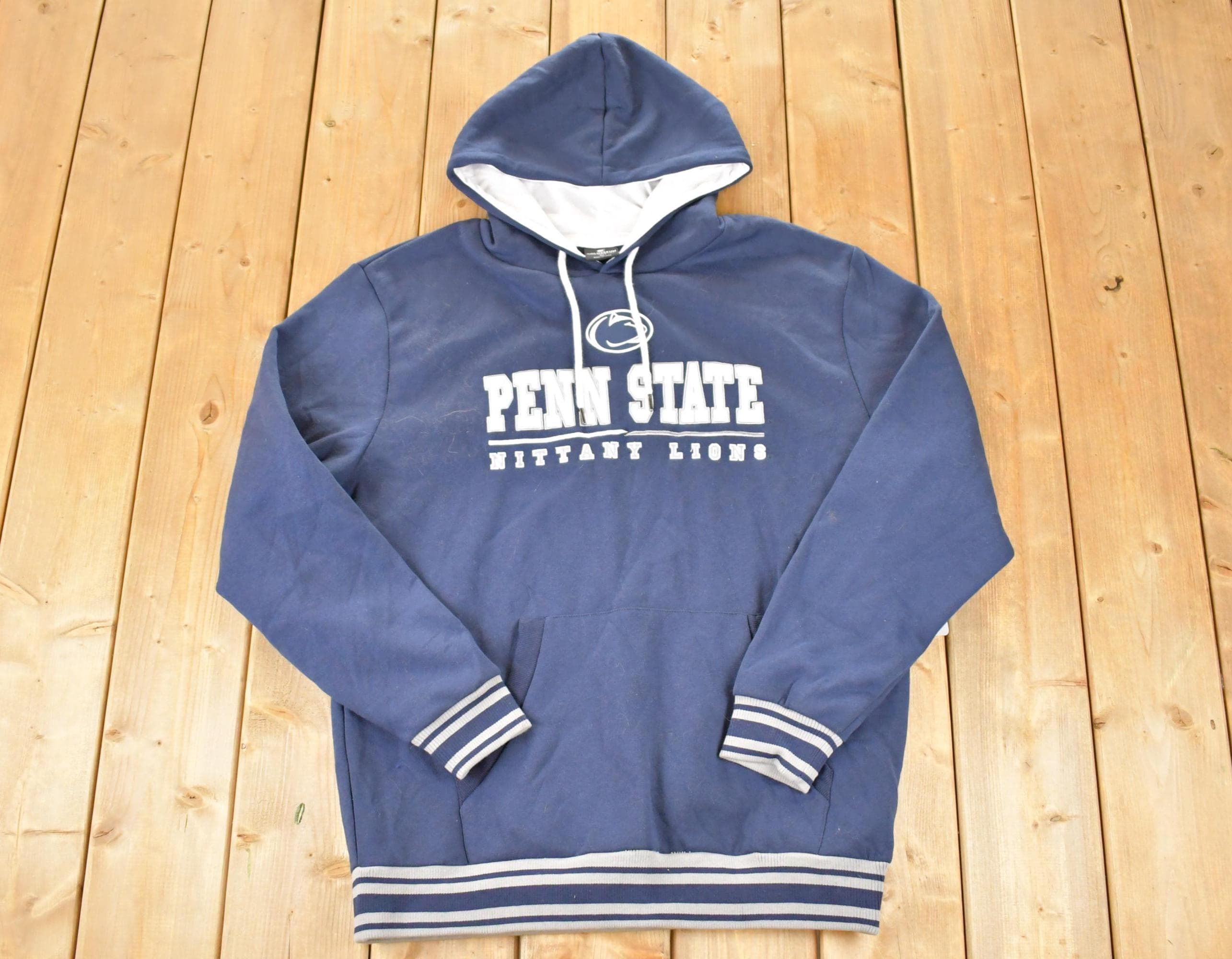 Vintage 1990s Deadstock Penn State University Nittany Lions Hoodie Sweater Men's L / Vintage Collegiate / 90's State College Sweatshirt
