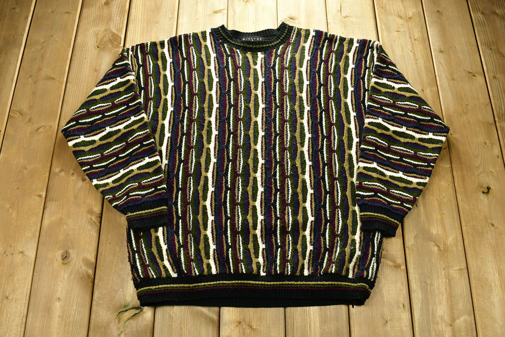 Vintage 1990s Protege 3D Cable Knit Sweater