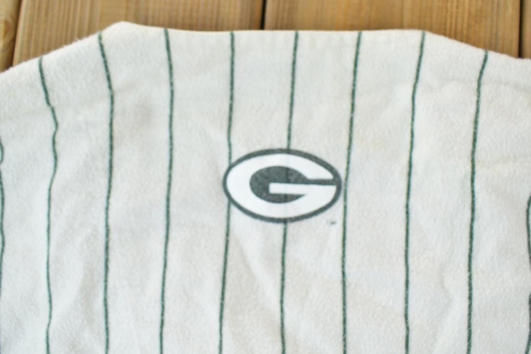 Vintage 1990s Green Bay Packers NFL Graphic Quarter Button T-Shirt