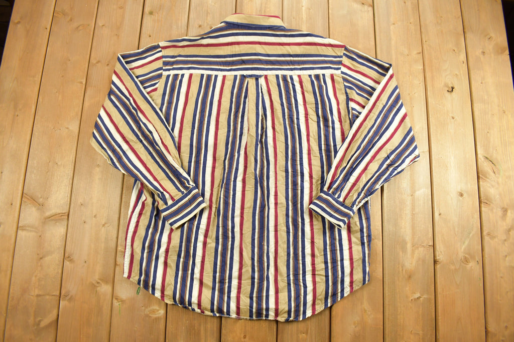 Vintage 1990s Cherokee Striped Button Up Shirt