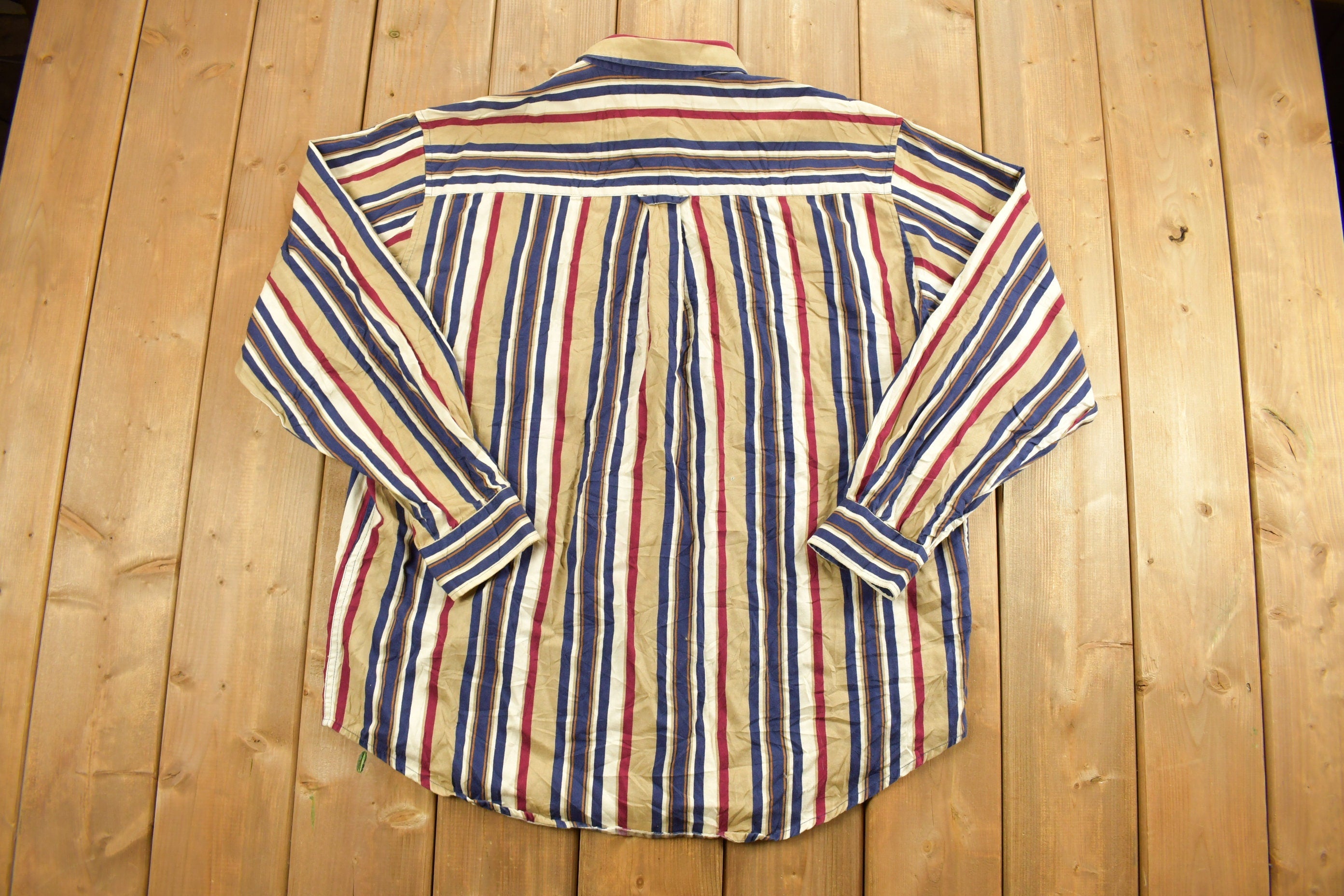 Vintage 1990s Cherokee Striped Button Up Shirt