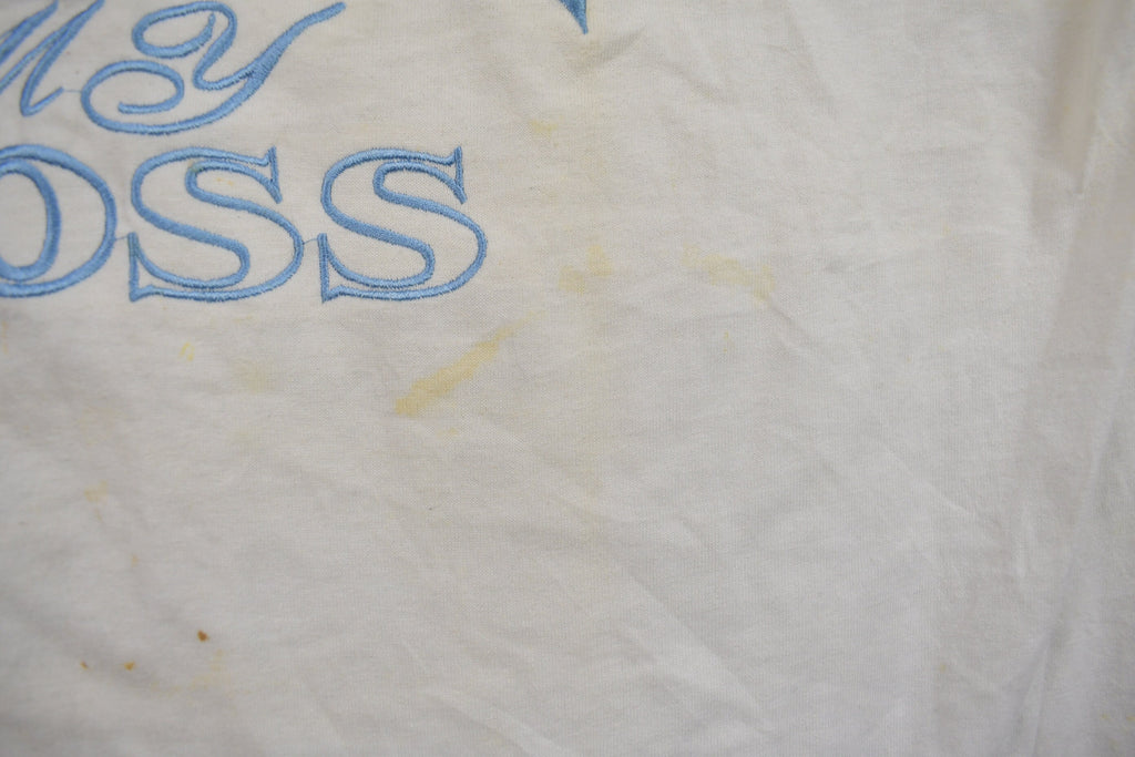 Vintage 1990s Jesus is my Boss Graphic T Shirt