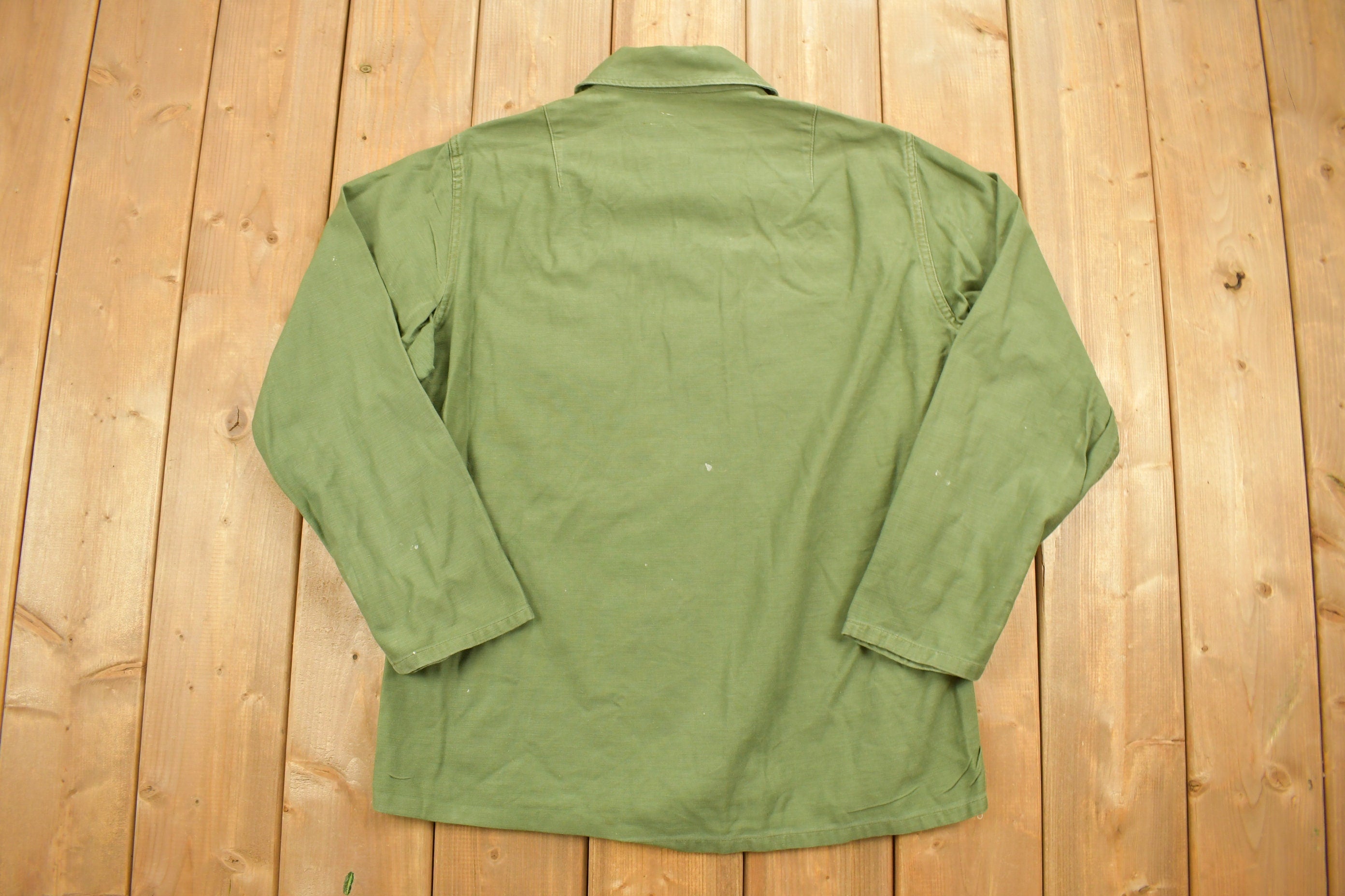 Vintage 1960s F Academy Military OG - 107 Shirt