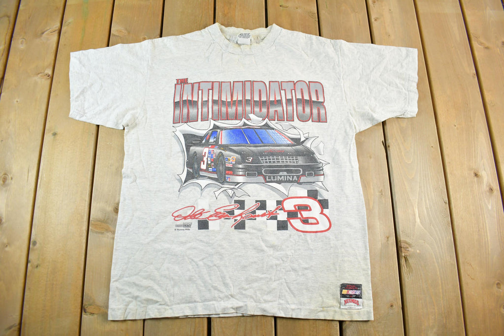 Vintage 1990s NASCAR Dale Earnhardt Intimidator Racing T-Shirt Men's XL / Single Stitch / Racing Tee / 90s Streetwear / Made in USA