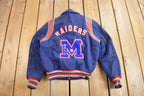 Vintage 1980s M Band Raiders Wool Varsity Jacket