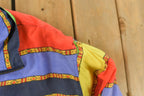 Vintage 1980s Fuda International All Over Print Silk Windbreaker Jacket Women's Medium