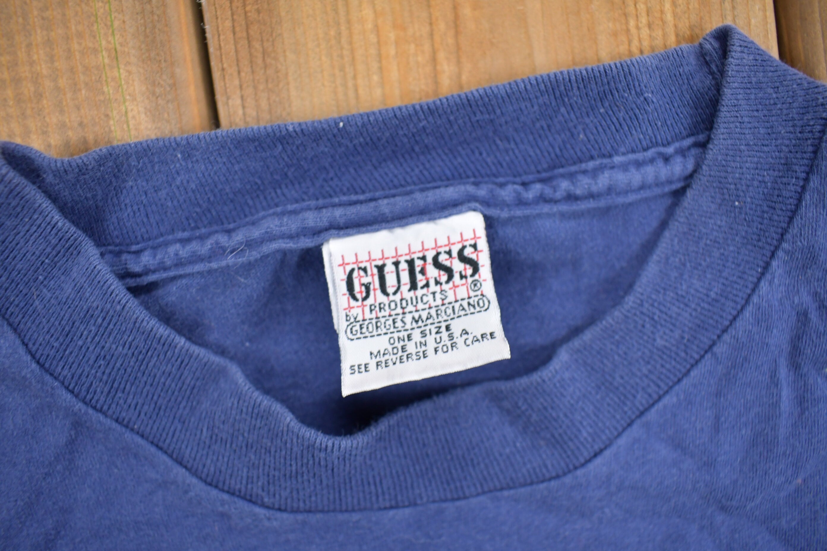 Vintage 1992 Barcelona Guess Embroidered T Shirt