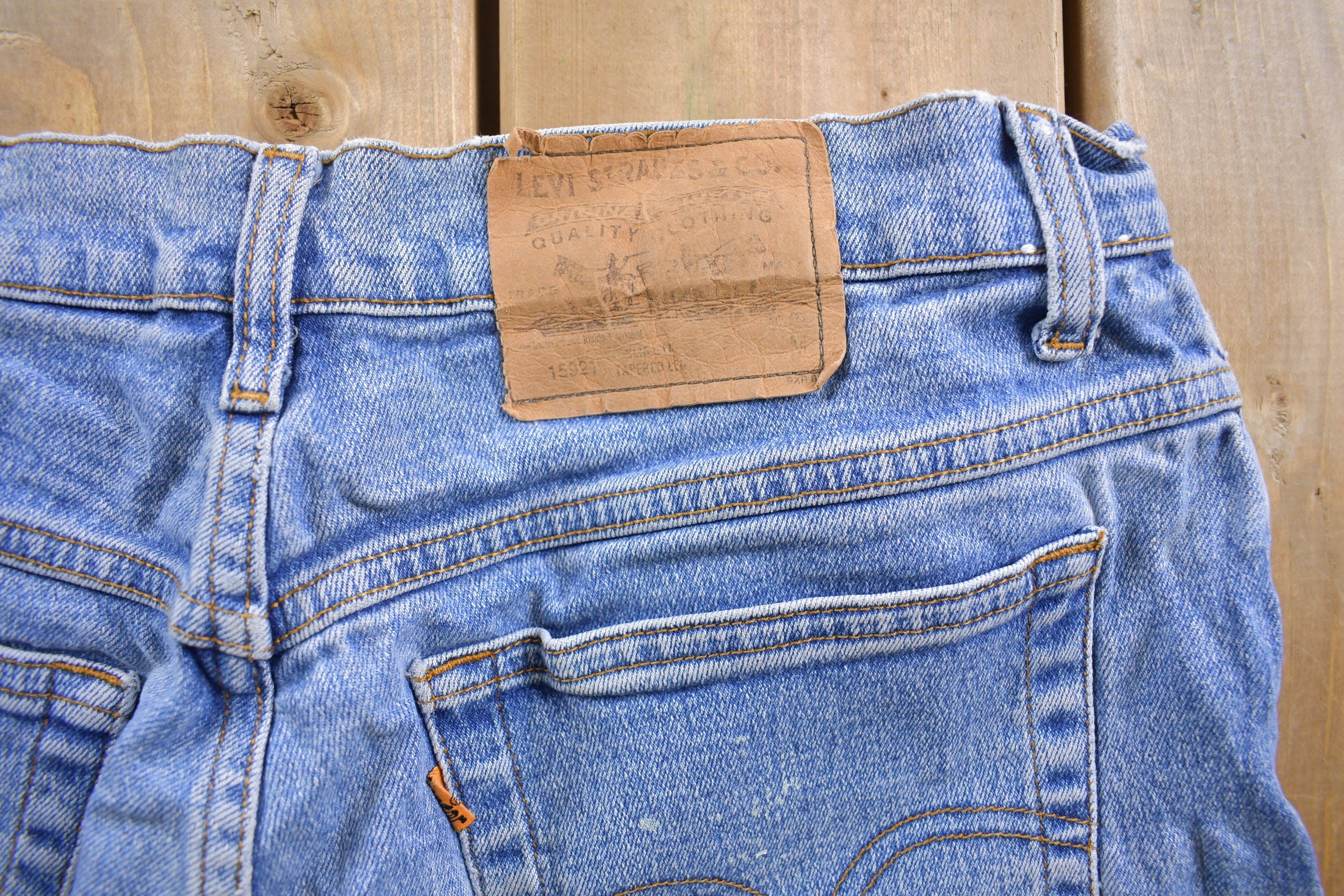 Vintage 1990s Levi's Rare Orange Tab Denim Jeans Size 30 x 30