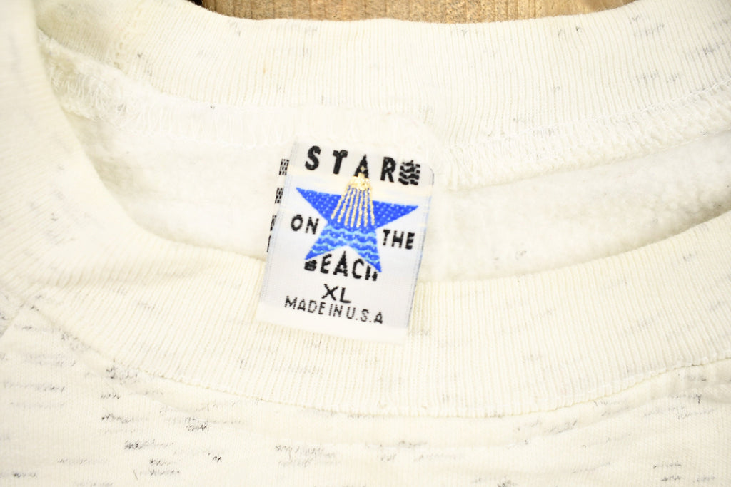 Vintage 1999 Myrtle Beach Cropped Crewneck Sweatshirt