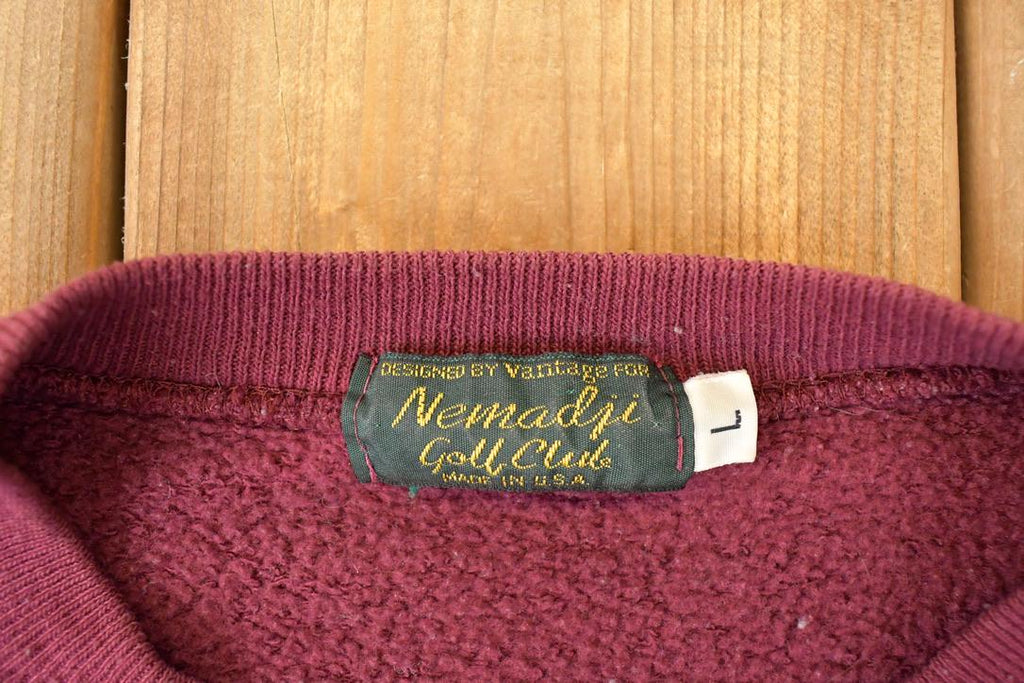Vintage 1990s Nemadji Golf Club Embroidered Crewneck Sweatshirt Men's L