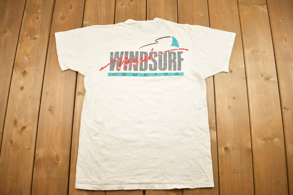 Vintage 1990s Windsurf Hookipa Graphic T Shirt