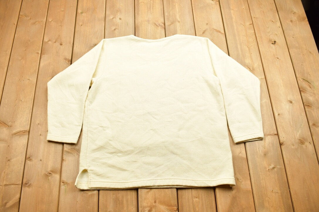 Vintage 1990s Scarecrow Embroidered Graphic Crewneck Sweatshirt
