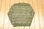 Vintage 1990s Dockers Striped Knit Crewneck Sweater Men's L