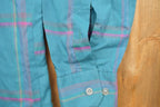 Vintage 1990s Tip Top Plaid Check Button Up Shirt