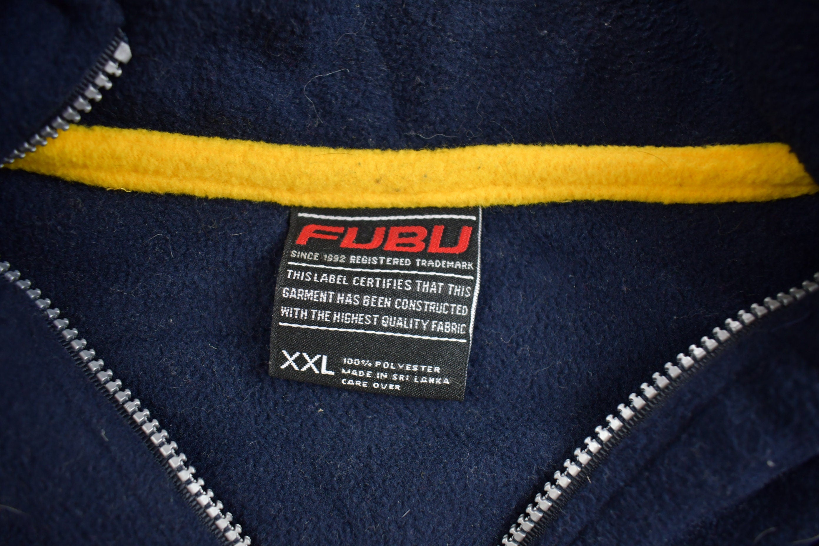 Vintage 1990s FUBU Embroidered Fleece Sweater