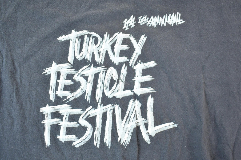 Vintage 1990s 14th Annual Turkey Festival Souvenir T-Shirt Mens XL