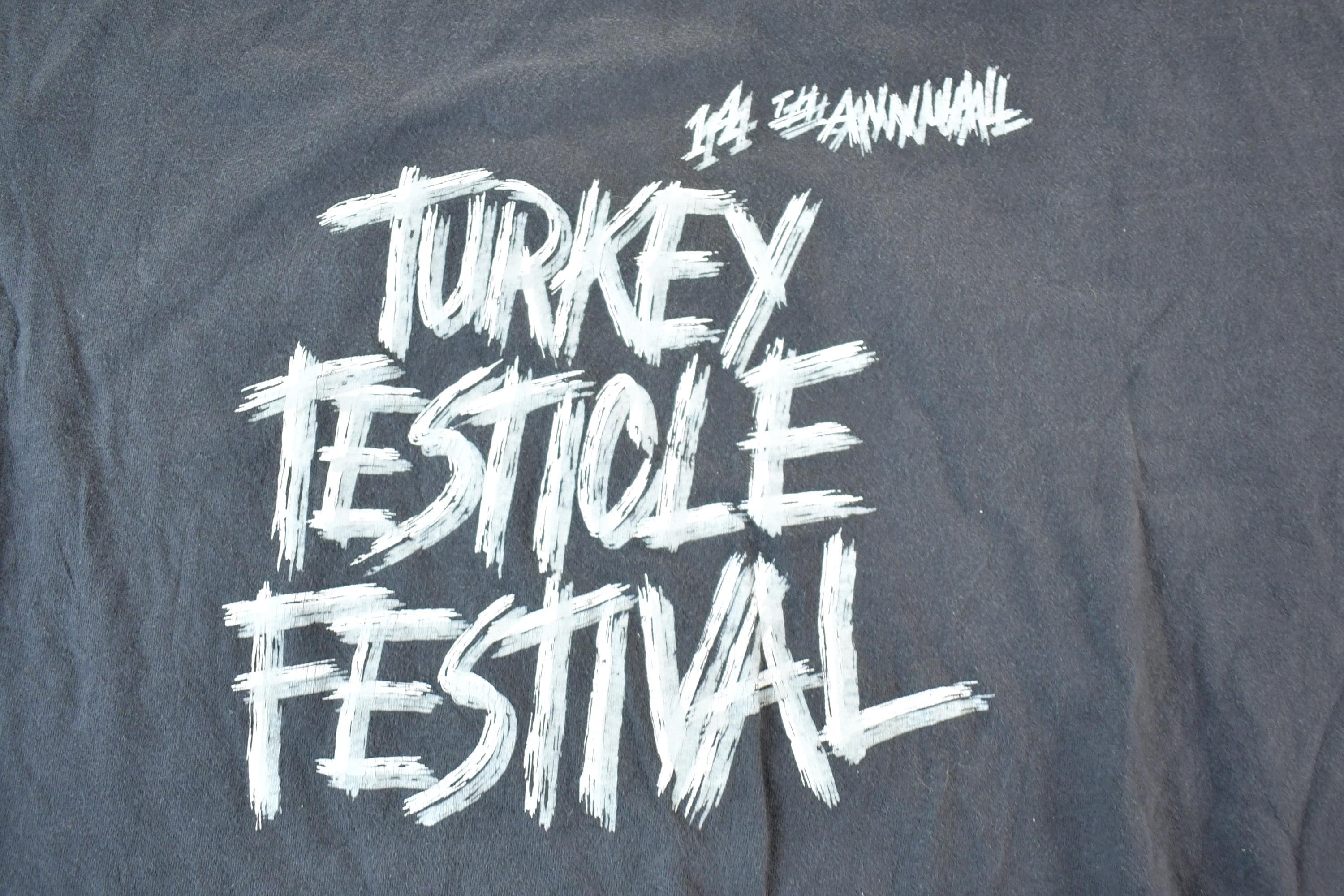 Vintage 1990s 14th Annual Turkey Festival Souvenir T-Shirt Mens XL