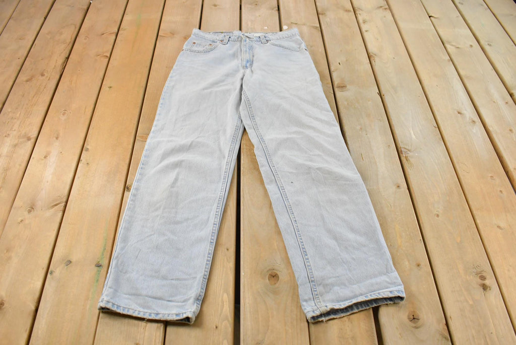 Vintage 1990s Levi's 565 Loose Wide Leg Denim Jeans Women's 28 x 31 / Light Wash / Vintage Denim / Made In USA / 90s Levi's / Distressed