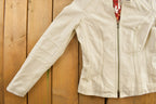 Vintage 1990s Danier White Leather Jacket