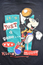 Vintage 1990s 'It's Just A Game' Mickey Mouse Promo T-Shirt