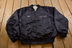 Vintage 1990s Pulses CPR Satin Bomber Jacket