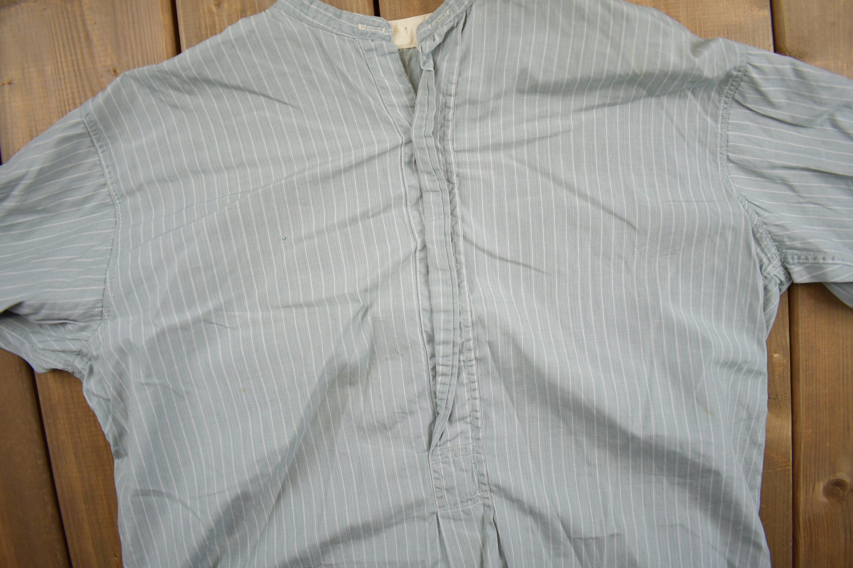 Vintage 1940s Striped Work Wear Shirt