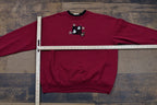 Vintage 1990s Embroidered Bird Mock Neck Sweater