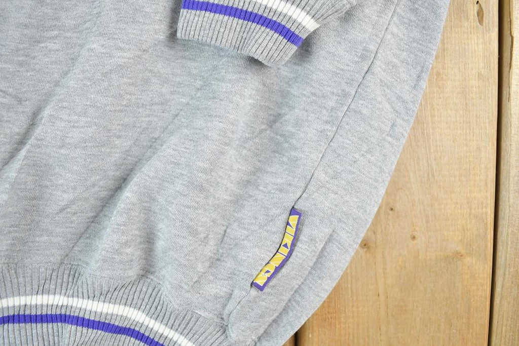 Vintage 1990s Minnesota Vikings Lee Sport Jersey Patch NFL Crewneck Sweatshirt