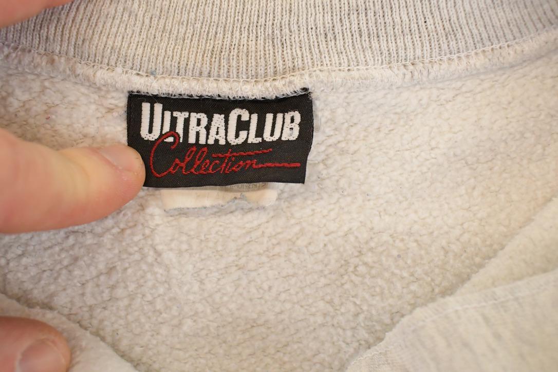 Vintage 1990s Aztec Bird Quarter Button Crewneck Sweatshirt Mens L / Made In USA / 90's Destination Sweater