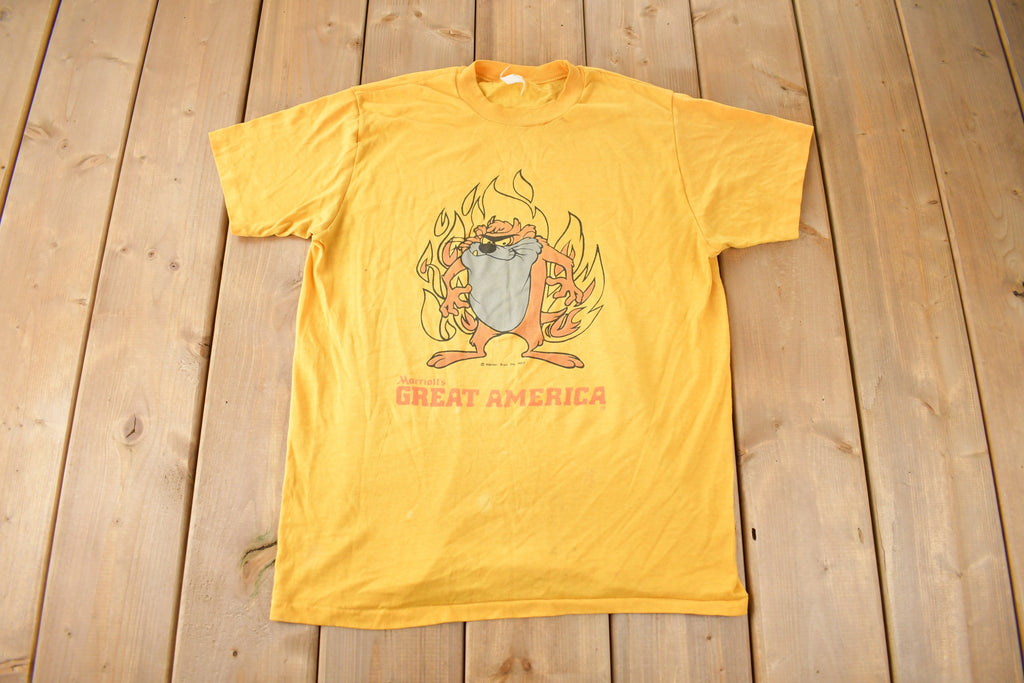 Vintage 1977 Tasmanian Devil Marriotts Great America Single Stitch Graphic T Shirt Made In USA