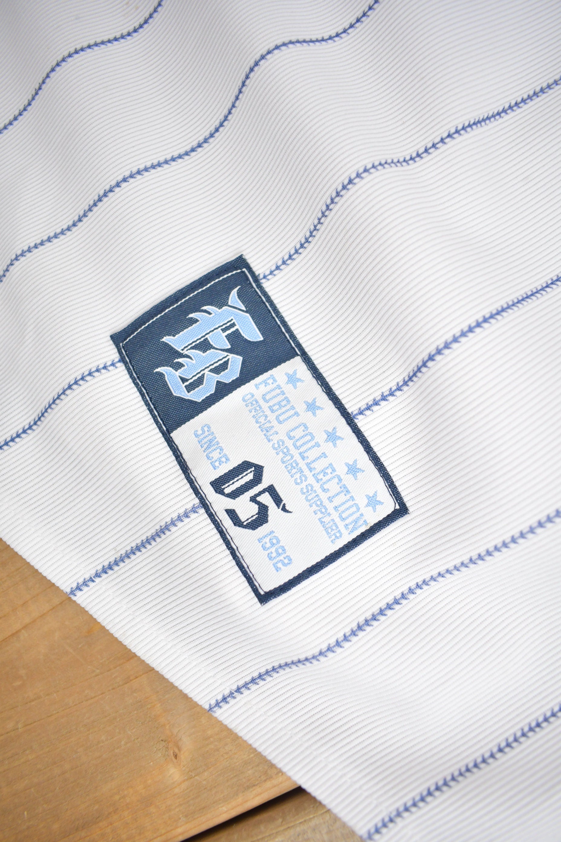 Vintage 1990s FUBU Pinstripe Baseball Jersey