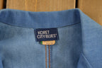 Vintage 1980s Koret City Blues Blue Button Up Blazer Jacket